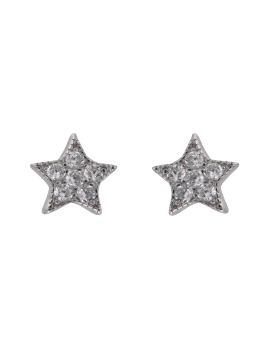 <p style="text-align:justify;">Pendientes originales en forma de palmera con circonitas blancas en Plata de Primera Ley.</p>
<ul