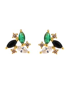 pendientes-de-presion-dorados-green-and-black-circonitas-colores