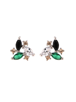 pendientes-de-presion-plateados-green-and-black-circonitas-colores