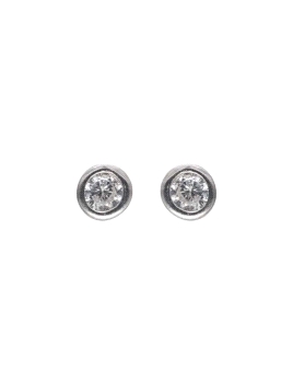 <p>Pendientes de presión con circonita </p>\n<p>3 mm</p>