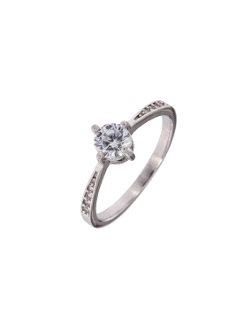 <p>Anillo plata con circonitas </p>