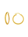 AROS DE PLATA GEOMÉTRICOS DORADOS 25 MM