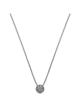 <p>Cadena de plata de 45 cm adornado con una circonita blanca con un 5.40 mm</p>
<p>Material: Plata de Ley 925</p>
<p>Acabado: B