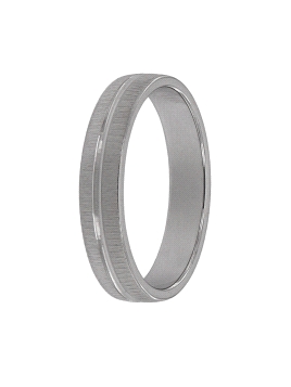 alianza de plata 925 con detalle central