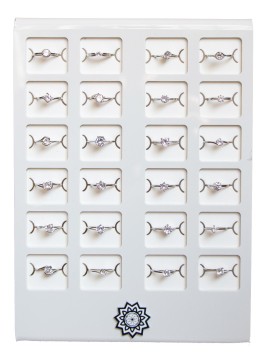 EXPOSITOR ANILLOS SOLITARIOS PLATA