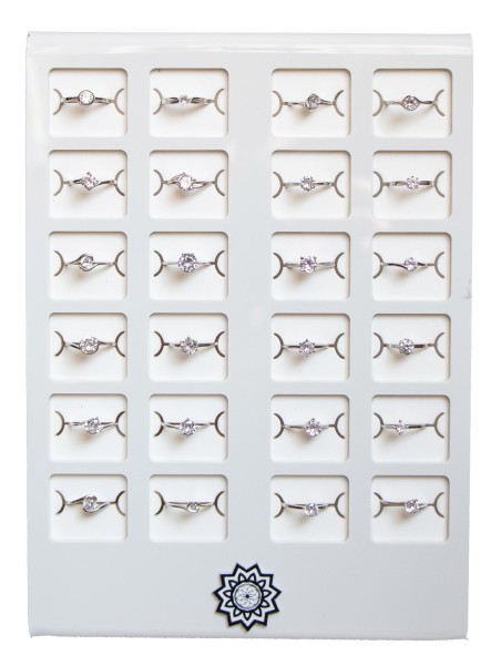 EXPOSITOR ANILLOS SOLITARIOS PLATA