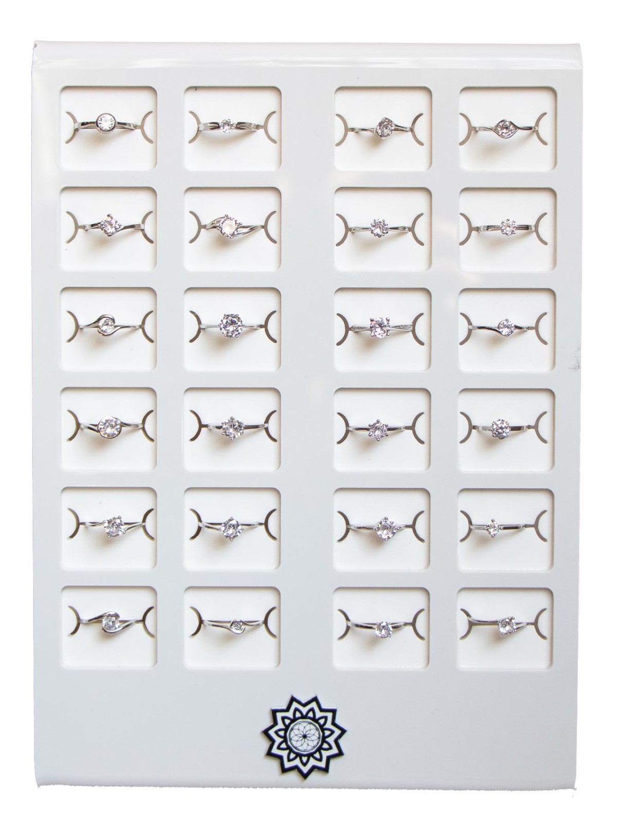 EXPOSITOR ANILLOS SOLITARIOS PLATA