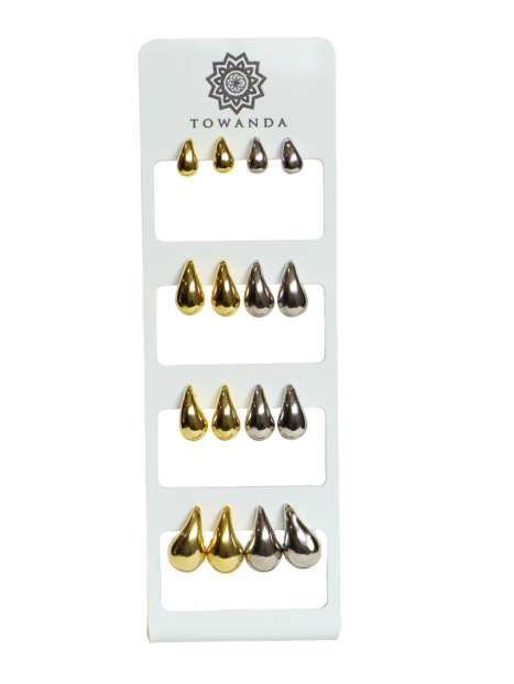 Expositor Pendientes Plata Tendencia con capacidad para 8 piezas para joyerías