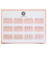 Expositor Aros Lisos Plata 24 Pares con diferentes medidas de aros lisos para joyerías