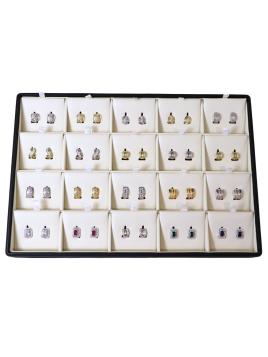 EXPOSITOR DE PENDIENTES OMEGA DE POLIPIEL
