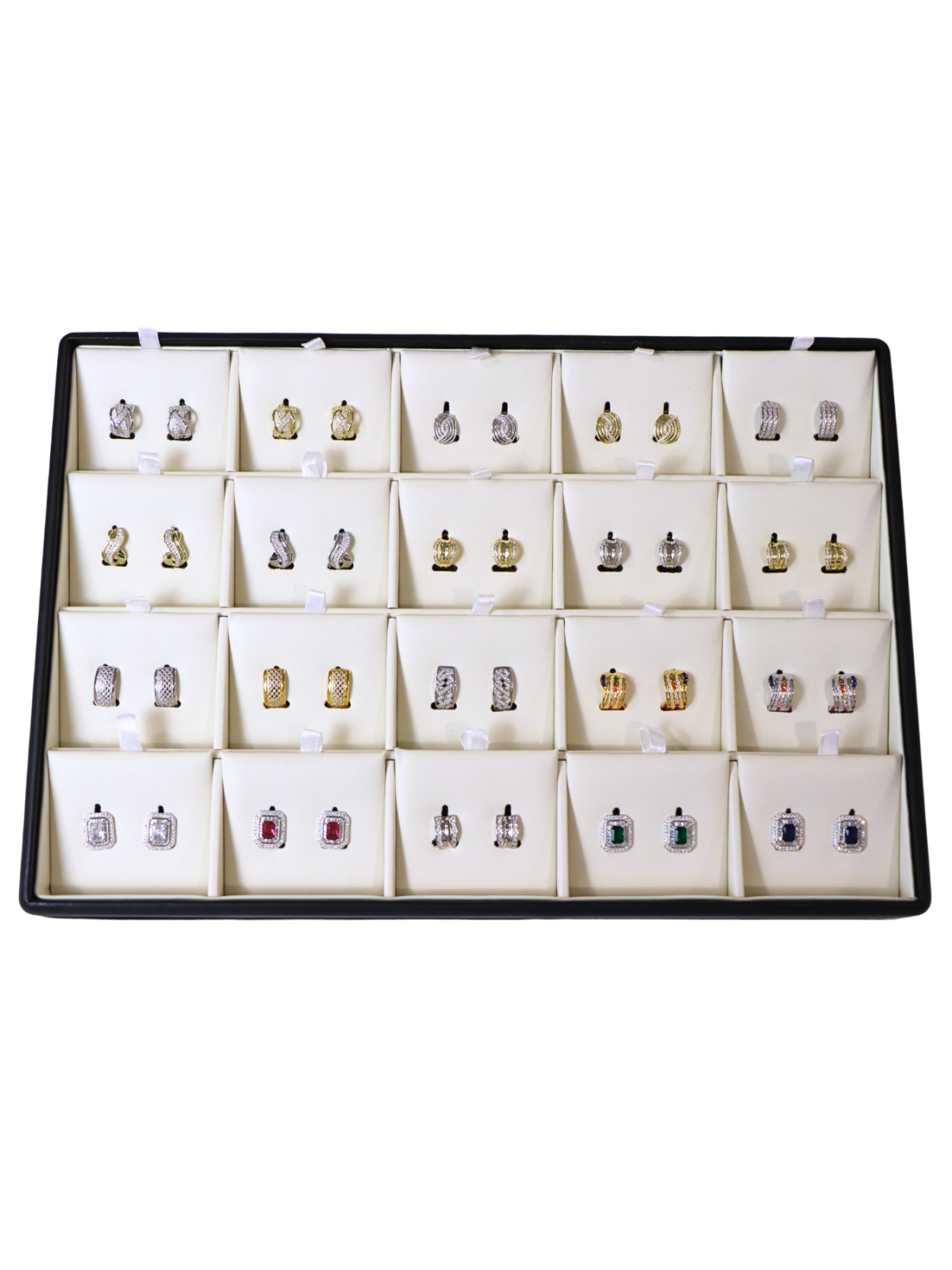 EXPOSITOR DE PENDIENTES OMEGA DE POLIPIEL