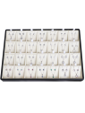 Expositor Conjuntos Plata 28 Conjuntos de polipiel para juegos y sets de plata
