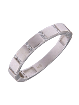 Anillo de Plata con Bandas de Circonitas en Plata 925