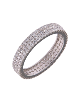 Anillo de Plata Pavé de Circonitas en Plata 925