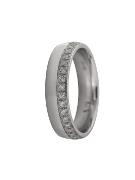 alianza de plata piedra 925mm