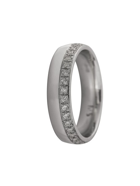 alianza de plata 925 con circonitas en un extremo 5 mm