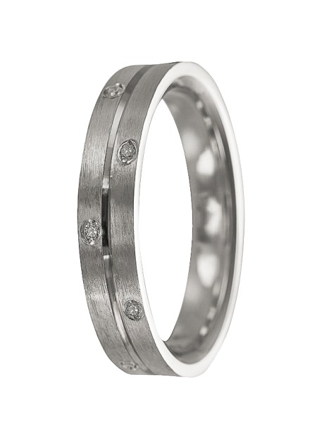 alianzas de plata con circonitas anillo boda