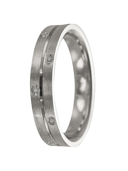 alianzas de plata con circonitas anillo boda