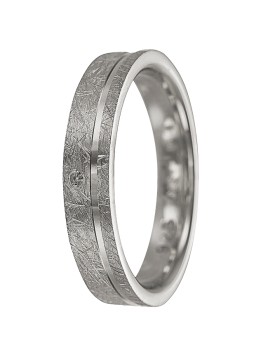 alianzas de plata con circonita central 4 mm