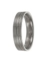 anillo con lineas brillantes en el centro