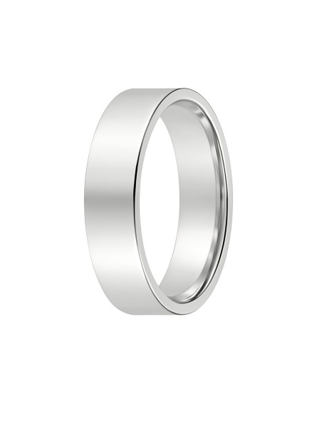 alianza de plata acabado brillante 5 mm