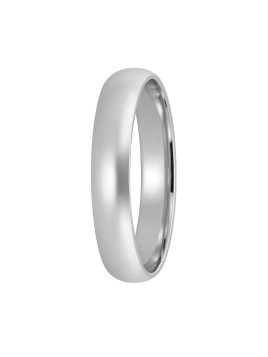 alianza de plata 925 lisa media caña 4 mm