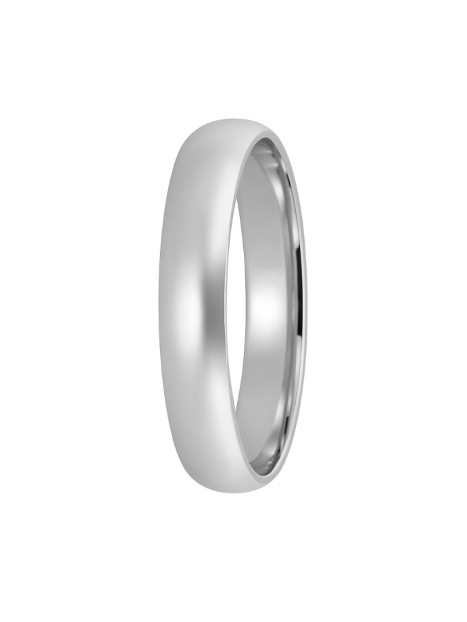 alianza de plata 925 lisa media caña 4 mm