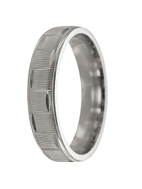 alianza de plata 925MM acabado mate 4 mm