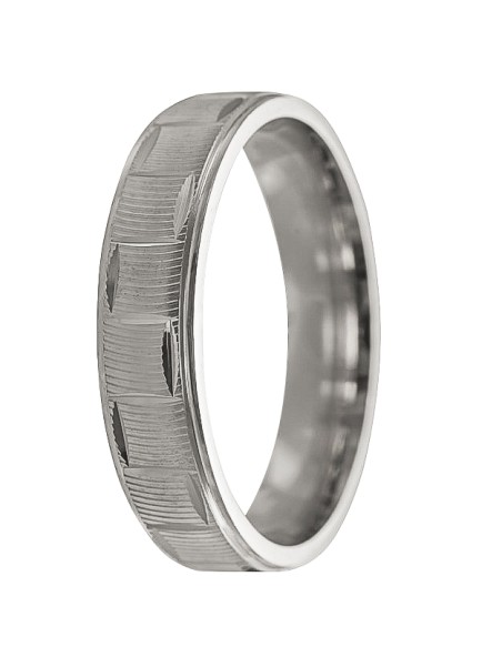 alianza de plata 925MM acabado mate 4 mm