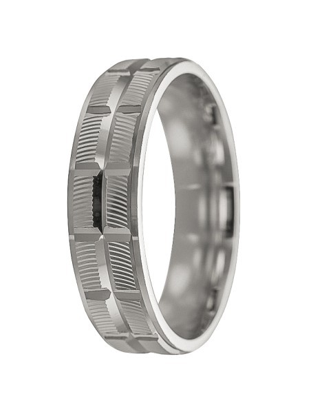 alianza de plata 925MM cuadrados pequeños 5 mm