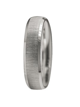 alianza de plata 925MM mate con ranuras brillantes 5 mm