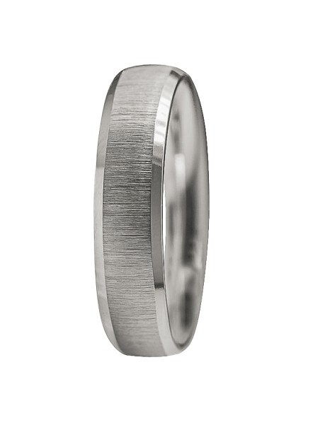 alianza de plata 925MM mate con ranuras brillantes 5 mm