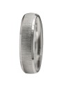 alianza de plata 925MM mate con ranuras brillantes 5 mm