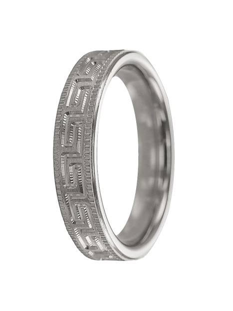 alianza de plata 925MM mate diseño original 4 mm