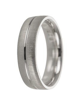 alianza de plata 925MM ranura central brillo 5.2 mm