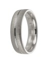 alianza de plata 925MM ranura central brillo 5.2 mm