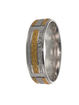 alianza con chapado en color dorado