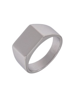 Sello caballero liso en Plata de Primera Ley 925 MM