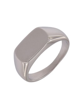 Sello caballero liso en Plata de Primera Ley 925 MM