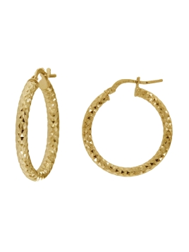 Aros de Plata Tallados Dorados