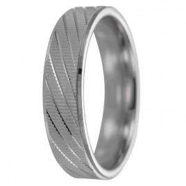 alianza de plata 925MM ranuras centrales mate 4.8 mm