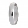 alianza de plata 925MM lisa brillante 4 mm sin confort