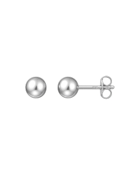 Pendientes de presión con circonita 3 mm, de Plata Lisa de Ley 925 mm. Brillarás con luz propia.