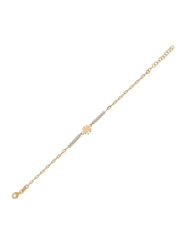 Gargantilla con dos círculos entrelazados, uno con circonitas de Plata 925 mm. Perfecta para tus looks más bohemios.