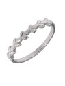 Anillo de Plata Hojas Lisos, Plata 925 MM- Joyas Marisol