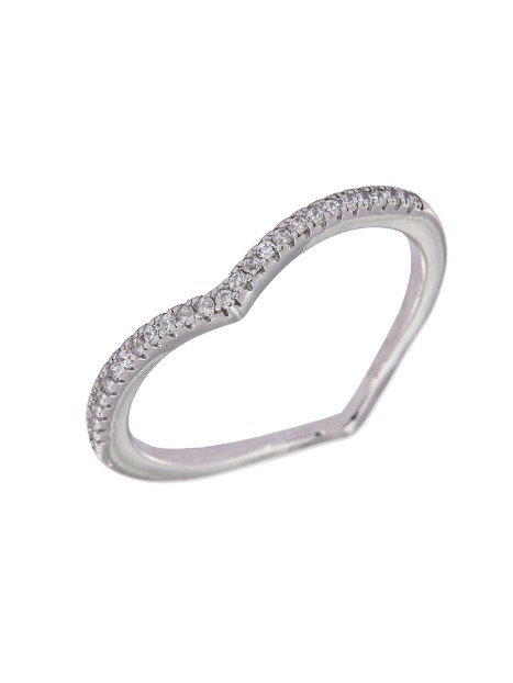 Anillo gota circonita Plata 925 MM- Joyas Marisol