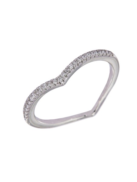 Anillo gota circonita Plata 925 MM- Joyas Marisol