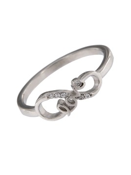 Anillo infinito love circonita, Plata 925 MM- Joyas Marisol
