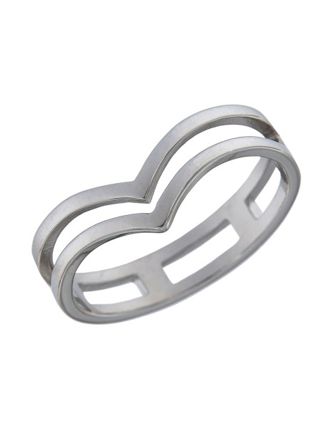 Precioso Anillo de Plata Lisa en Plata de Primera de Ley.