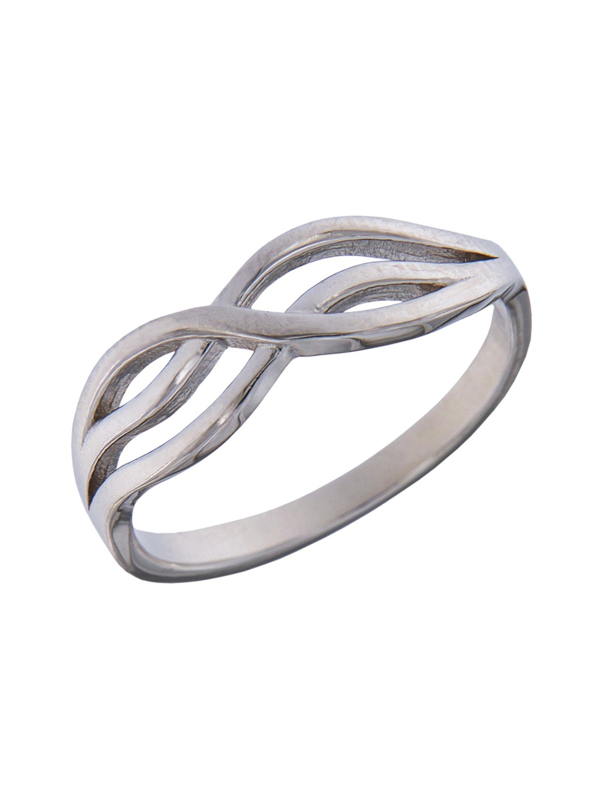 Precioso Anillo de Plata de infinito liso en Plata de Primera de Ley.